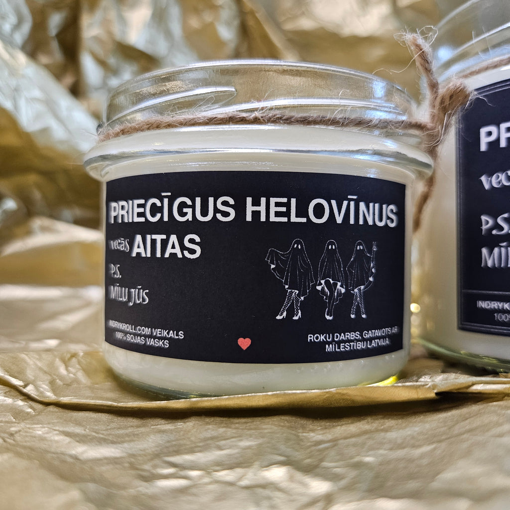 Priecīgus Helovīnus, vecās aitas | Sojas svece 100% Dabīga