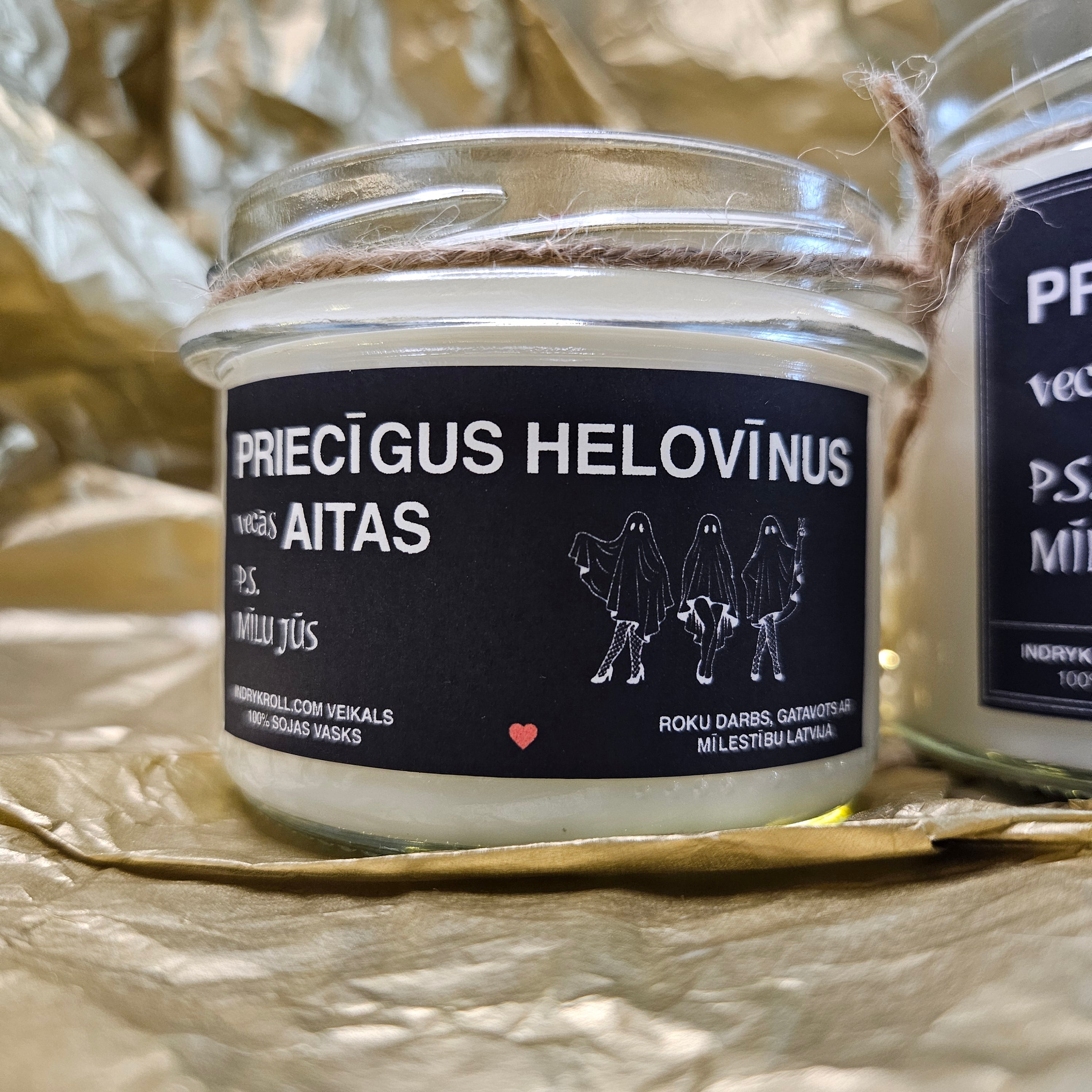 Priecīgus Helovīnus, vecās aitas | Sojas svece 100% Dabīga