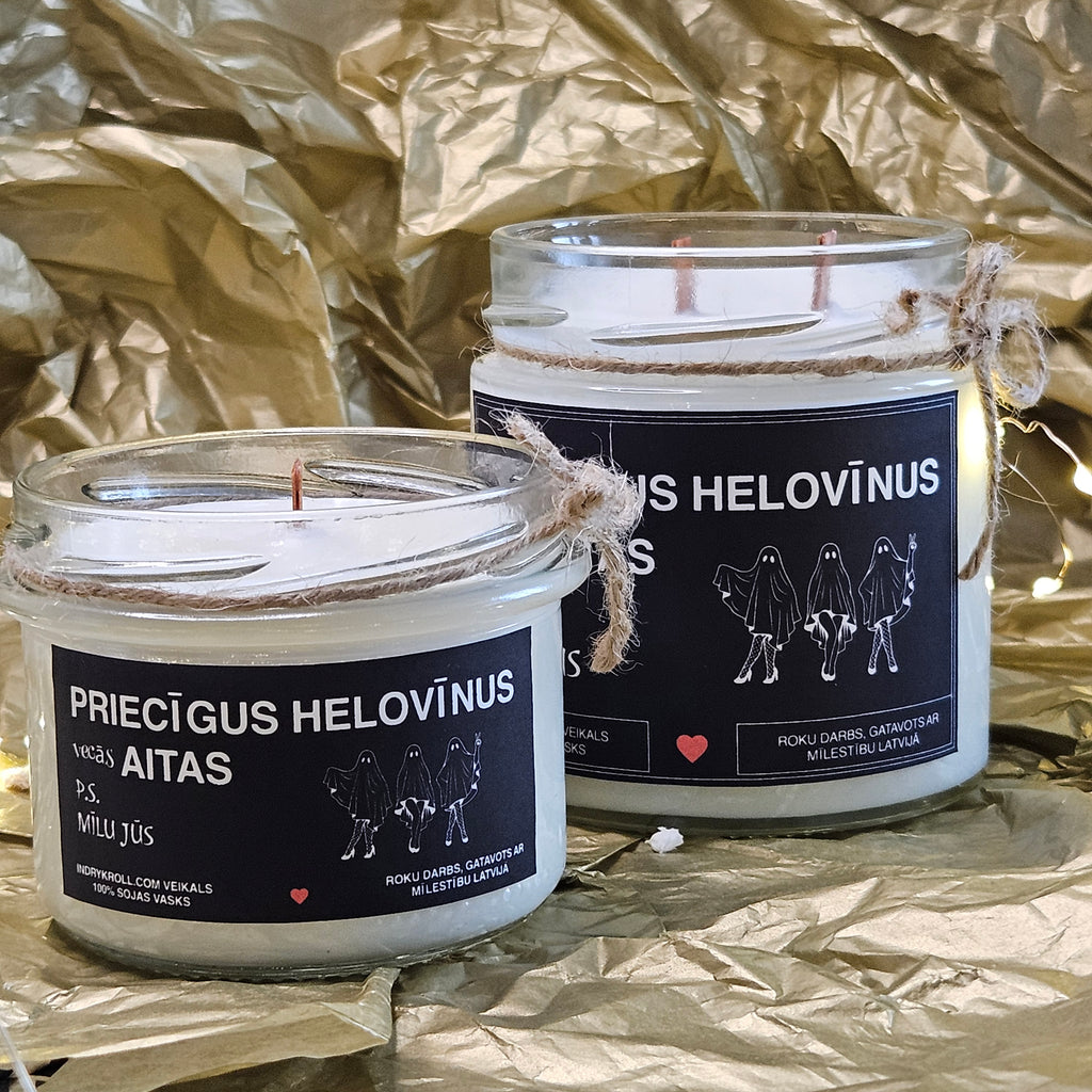 Priecīgus Helovīnus, vecās aitas | Sojas svece 100% Dabīga
