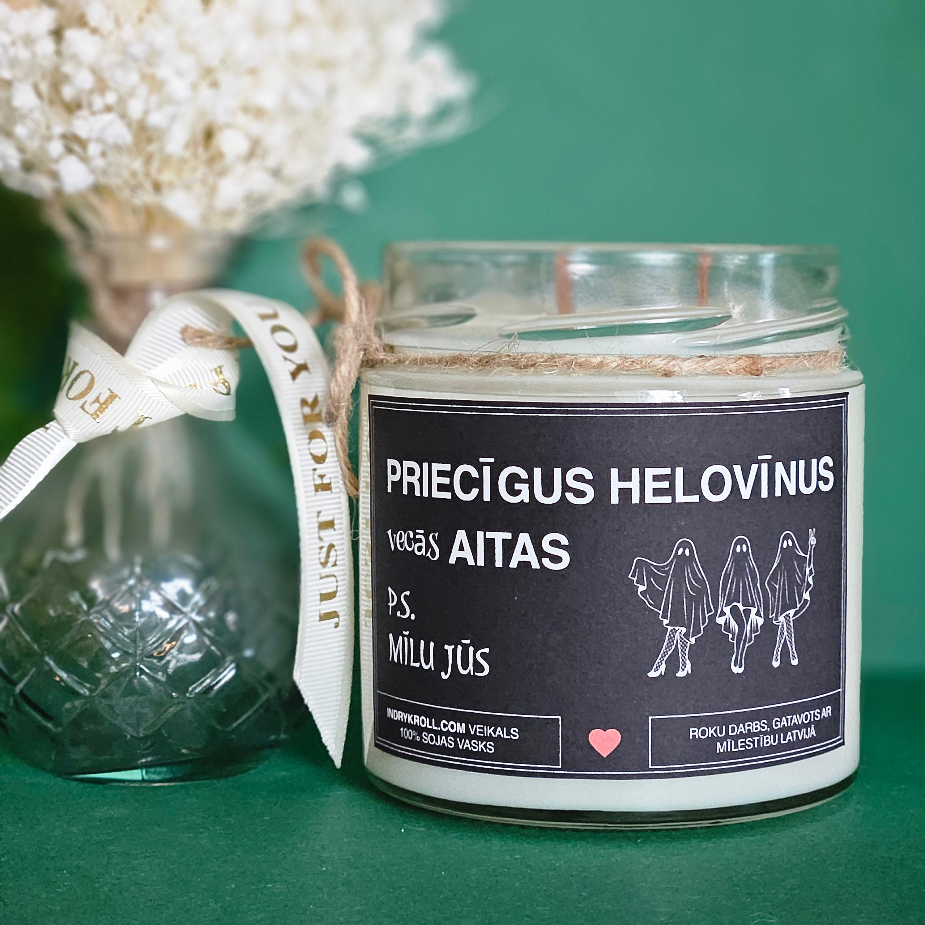 Priecīgus Helovīnus, vecās aitas | Sojas svece 100% Dabīga