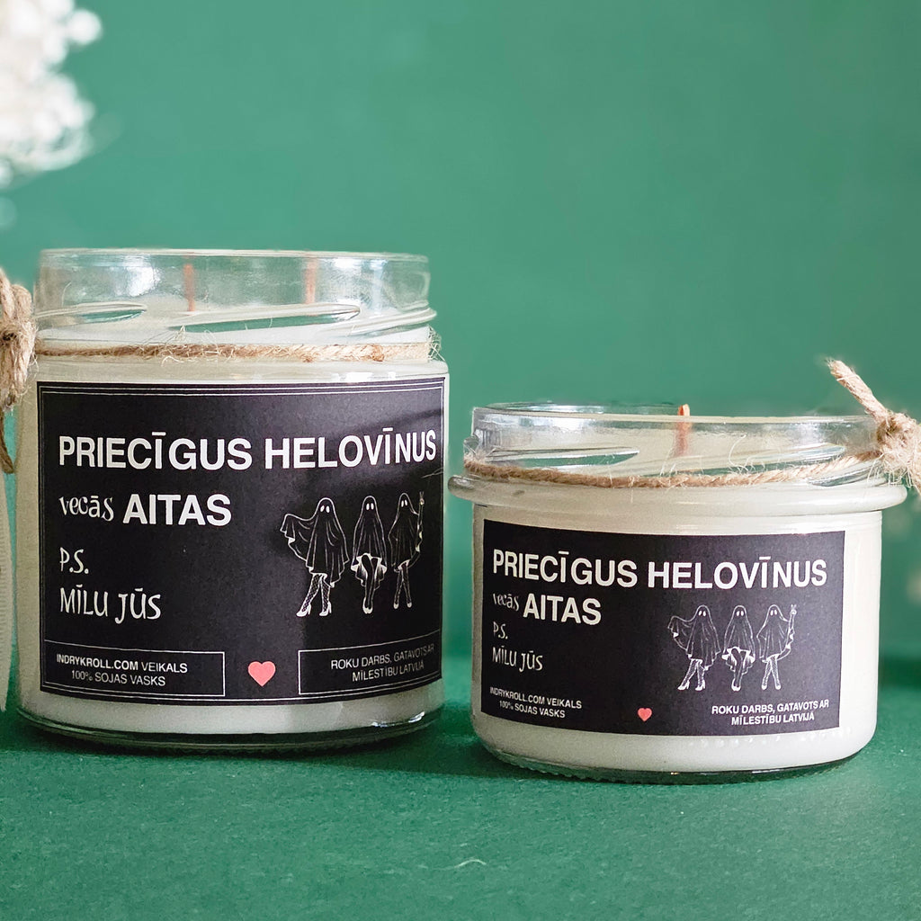 Priecīgus Helovīnus, vecās aitas | Sojas svece 100% Dabīga
