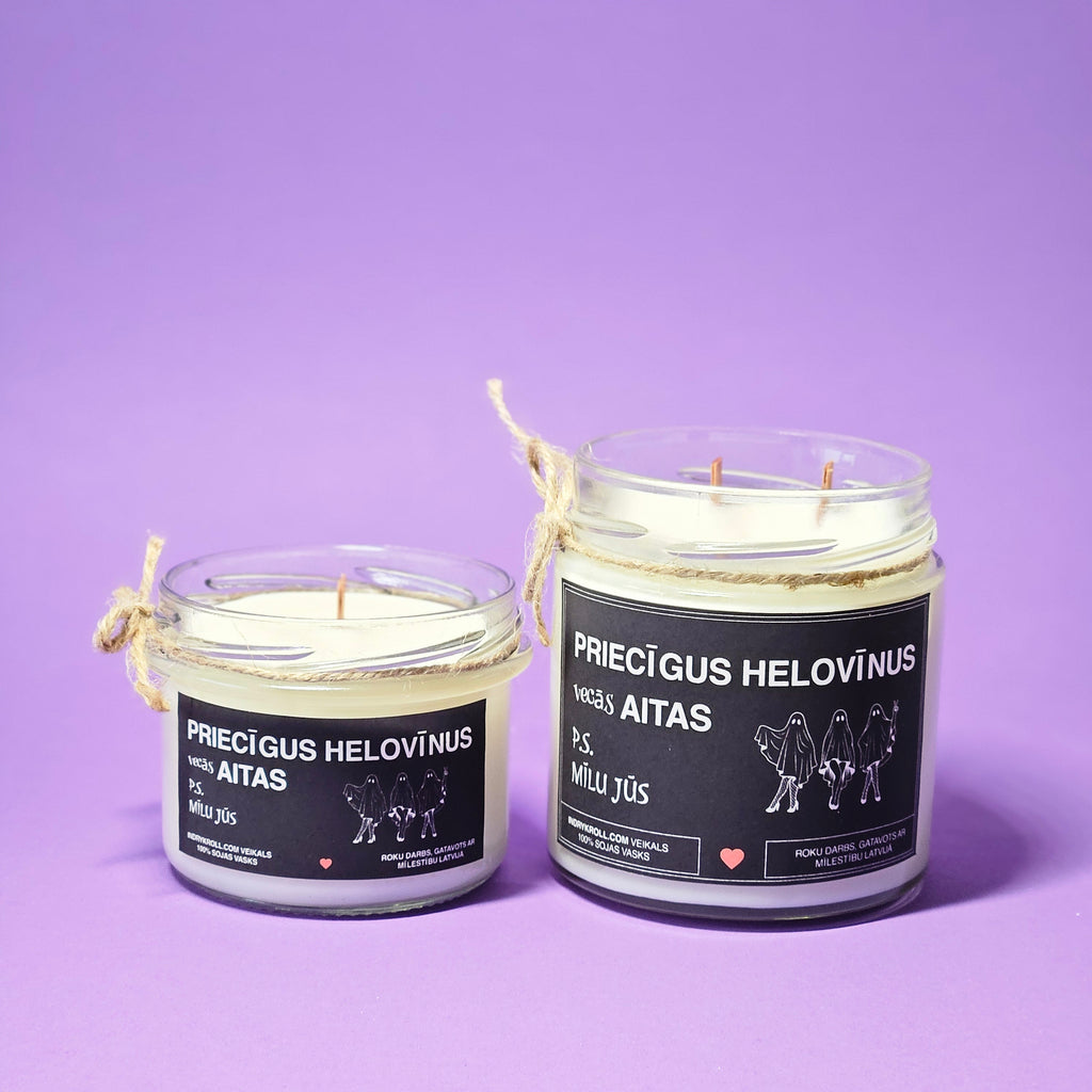 Priecīgus Helovīnus, vecās aitas | Sojas svece 100% Dabīga