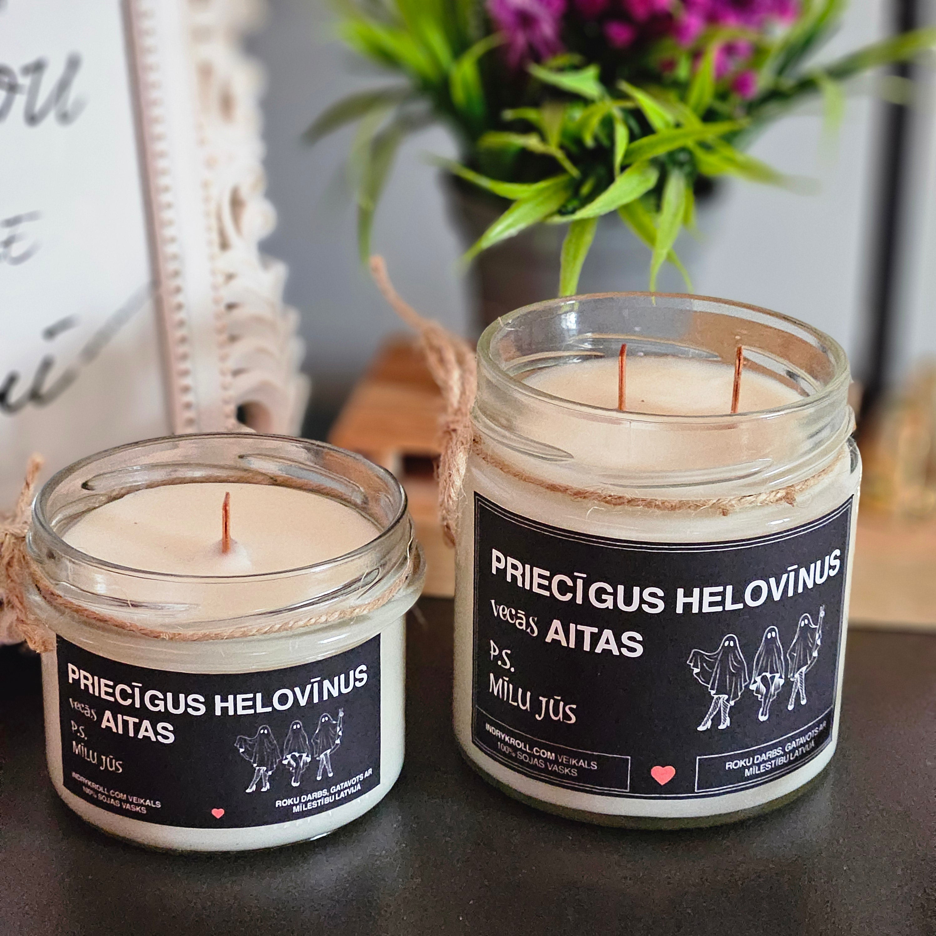 Priecīgus Helovīnus, vecās aitas | Sojas svece 100% Dabīga