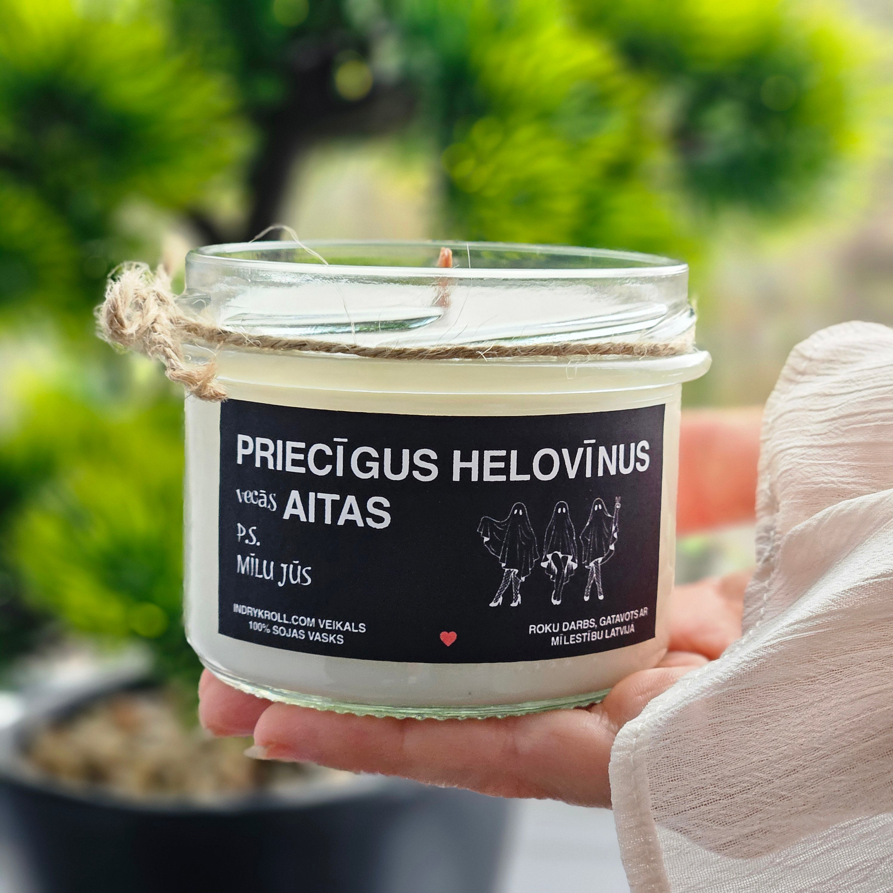 Priecīgus Helovīnus, vecās aitas | Sojas svece 100% Dabīga