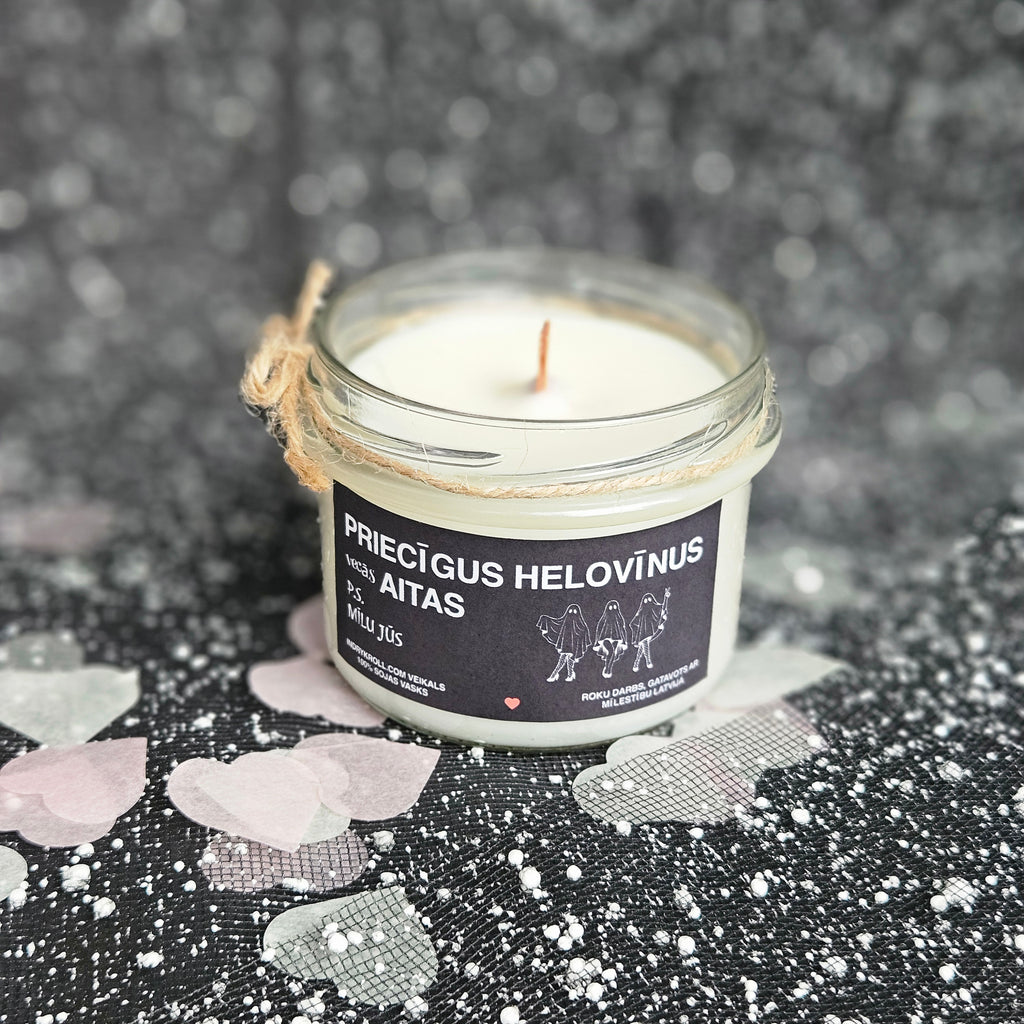 Priecīgus Helovīnus, vecās aitas | Sojas svece 100% Dabīga