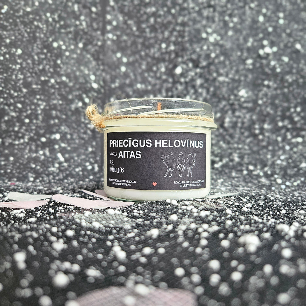 Priecīgus Helovīnus, vecās aitas | Sojas svece 100% Dabīga