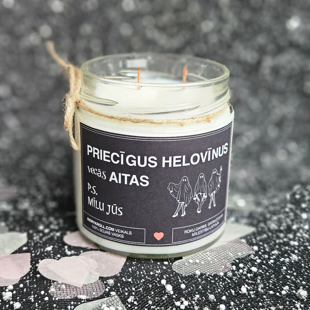 Priecīgus Helovīnus, vecās aitas | Sojas svece 100% Dabīga