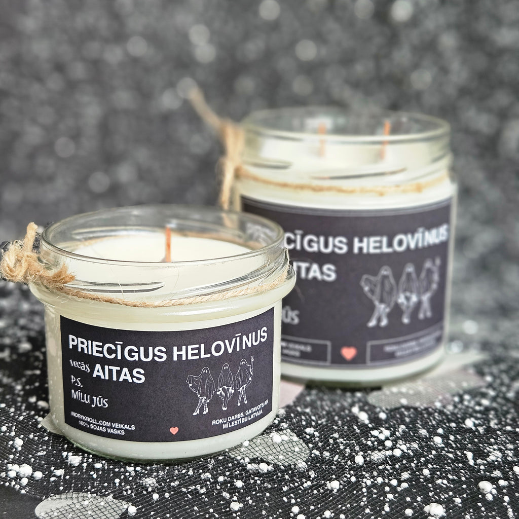 Priecīgus Helovīnus, vecās aitas | Sojas svece 100% Dabīga