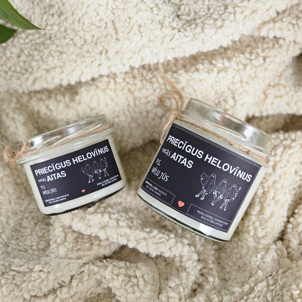 Priecīgus Helovīnus, vecās aitas | Sojas svece 100% Dabīga