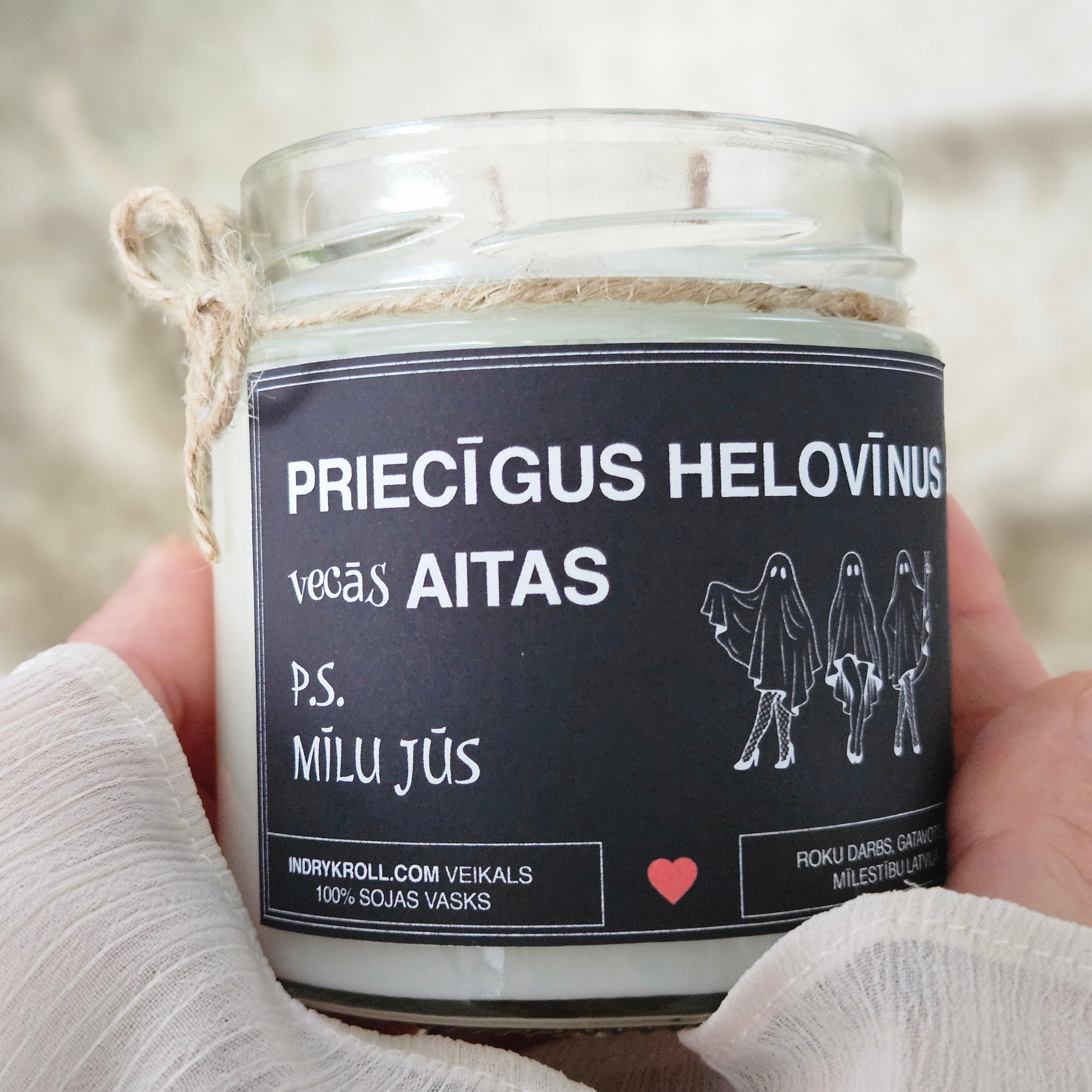 Priecīgus Helovīnus, vecās aitas | Sojas svece 100% Dabīga