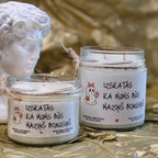 Gaidam mazuli | Sojas svece ar koka dakti