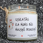 Gaidam mazuli | Sojas svece ar koka dakti