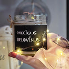 Priecīgus Helovīnus | Sojas svece ar koka dakti - Eko produkts