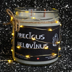 Priecīgus Helovīnus | Sojas svece ar koka dakti - Eko produkts