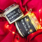 Priecīgus Helovīnus | Sojas svece ar koka dakti - Eko produkts