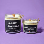 Labrīt, labvakar | Sojas svece ar koka dakti