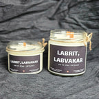 Labrīt, labvakar | Sojas svece ar koka dakti