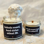 Iededz mani, kad dzīve atkal ZB | Sojas svece ar koka dakti