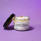 Aizdedz mani, lai aizmirstu, ko darīji vakar | Sojas svece ar koka dakti