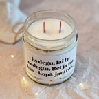 Degu kā nodokļu nauda – skaisti un bez jēgas | Sojas svece ar koka dakti