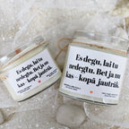 Degu kā nodokļu nauda – skaisti un bez jēgas | Sojas svece ar koka dakti