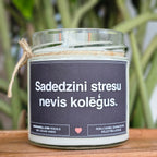 Iededz mani, kamēr vēl nav nodokļu sezona | Sojas svece ar koka dakti