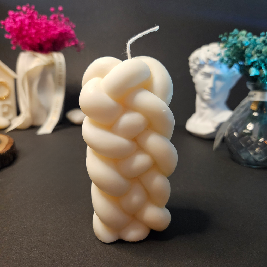 Pīta svece – Roku darbs no dabīga sojas un rapšu vaska