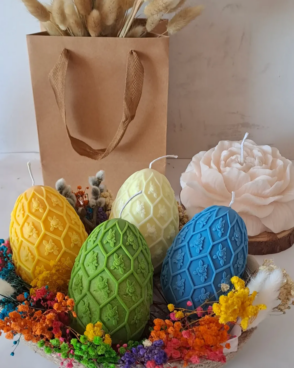 Lieldienu ola - sojas vaska svece