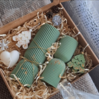 Modernās dizaina sveces – Roku darbs no dabīga sojas un rapšu vaska