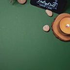 Citrona formas svece – Roku darbs no dabīga sojas un rapšu vaska