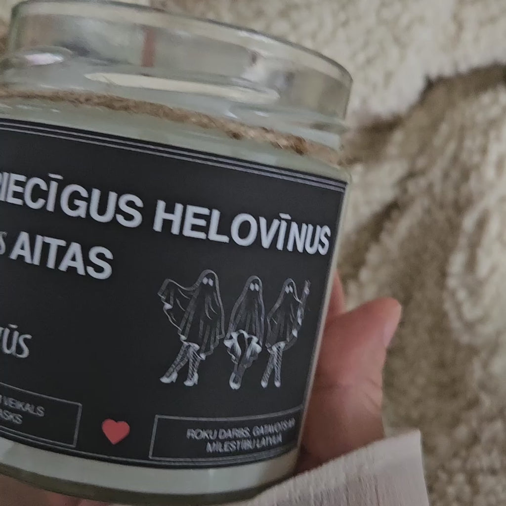 Priecīgus Helovīnus, vecās aitas | Sojas svece 100% Dabīga