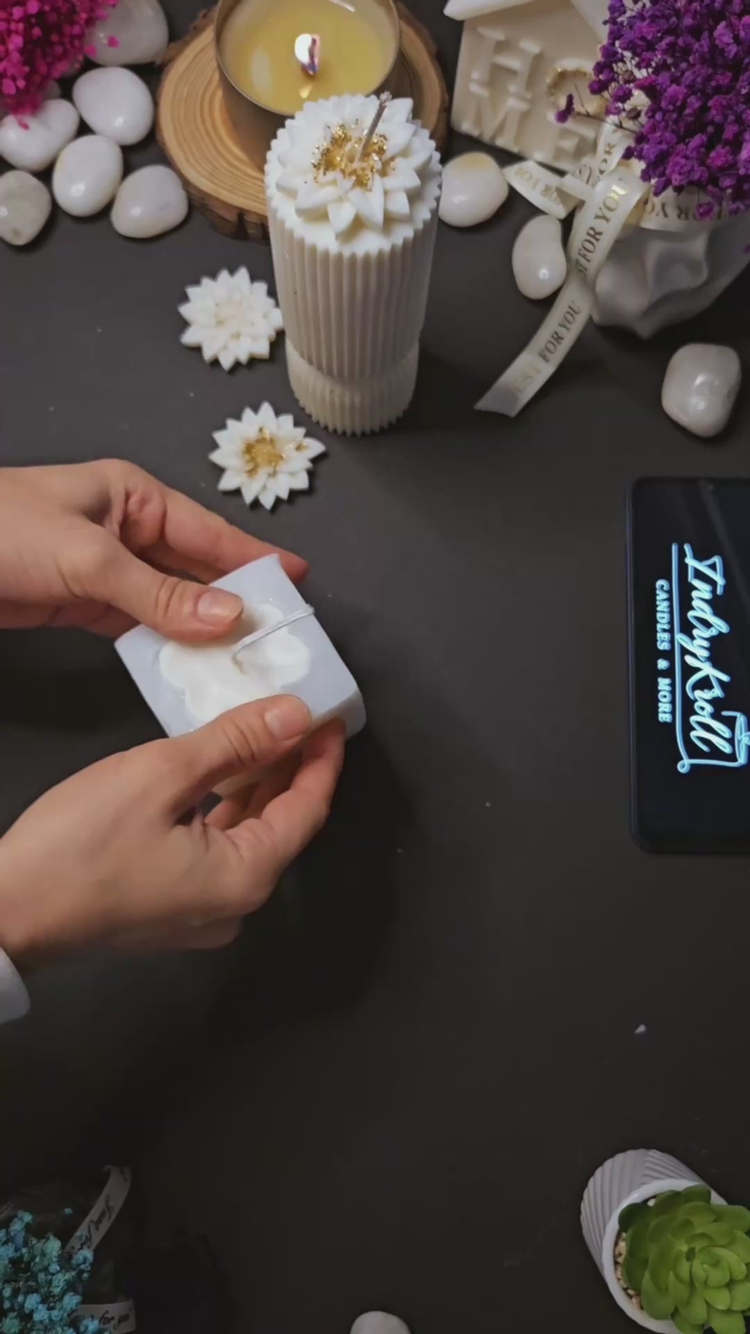 Pīta svece – Roku darbs no dabīga sojas un rapšu vaska