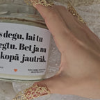 Degu kā nodokļu nauda – skaisti un bez jēgas | Sojas svece ar koka dakti