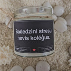 Iededz mani, kamēr vēl nav nodokļu sezona | Sojas svece ar koka dakti