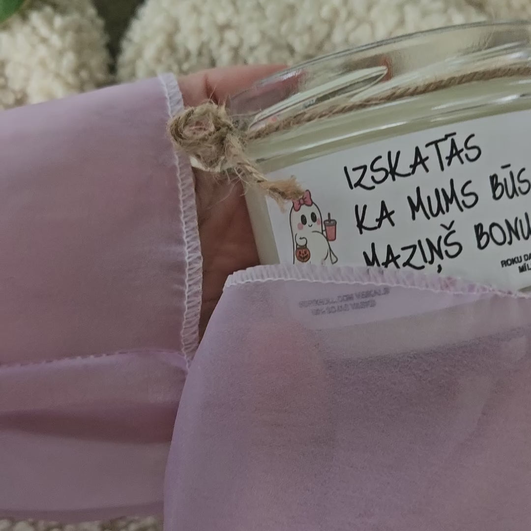 Gaidam mazuli | Sojas svece ar koka dakti